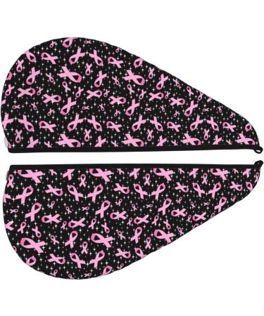 Hair Towel Wrap for Quick Drying | Button Towel Turban | Breast Cancer Awareness - Shop Now - Buy Online on GoSupps.com