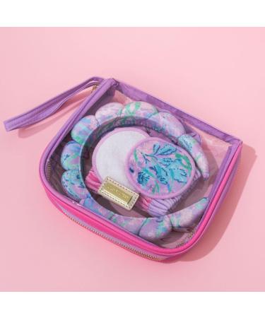 Lilly Pulitzer Self Care Kit - Spa Gift Set for Women | Spa Headband Face Wash Pads Wristbands & Scrunchie | Secret Escape - Buy Online on GoSupps.com