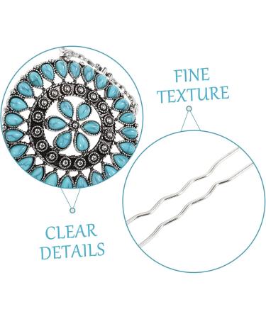 Beavorty Hairpin women's hair clips hair accessories for women flower hair accessories women's hair accessories women hair accessories Hair Ornament Hair up Zinc alloy Fashion Miss - Buy Online on GoSupps.com