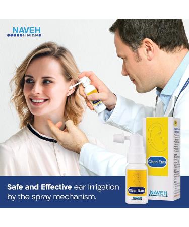 Naveh Pharma CleanEars Earwax Removal Spray Bundle - 1oz & 0.5oz for Adults and Babies - Buy Online on GoSupps.com