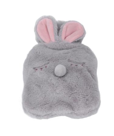 Hot Water Bottle 1000 ml Capacity PVC Coated Hot Water Bottle for Home (Gray)