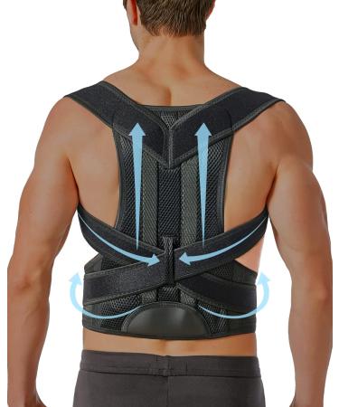 Lisonamerika Back Brace Posture Corrector for Women and Men Back Lumbar Support Shoulder Posture Support for Improve Posture Provide and Back Pain Relief (XX-Large)