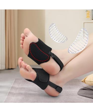 Arch Support Inserts for Plantar Fasciitis Relief | Adjustable Orthotic Cushions & Gel Pads for Flat Feet High Arches & Fallen Arches (Black - Buy Online on GoSupps.com
