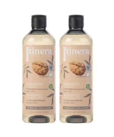 sarcia.eu ITINERA Shampoo for coloured hair with Venetian walnuts 95% natural ingredients 370 ml pack of 2