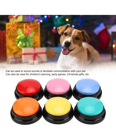 6 Color Recordable Buttons for Dogs Dog Buttons for Communication Dog Talking Button Set Pet Training Buttons 30 Second Record & Playback Teach Your Dog to Talk - 6 Color Packs - Buy Online on GoSupps.com