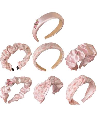 amangul Headband For Women Knotted Knot Headband Padded Headband Wide Headband Pleat Headband Rose Headband(Flower Glossy) - Buy Online on GoSupps.com
