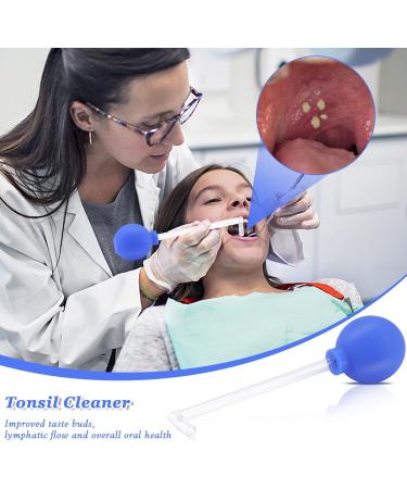 Almond Stones Removal Cupping Glass - Fresh Breath Solution for Tonsil Stones (Blue) - Buy Online on GoSupps.com
