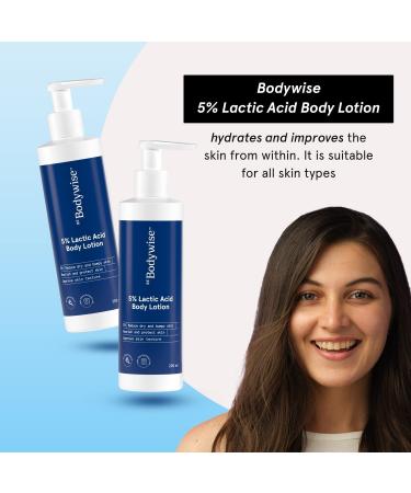 PUU Be Bodywise 5% Lactic Acid Body Lotion for Women - Improve Skin Texture & Reduce Strawberry Legs | 200 ml - Buy Online on GoSupps.com