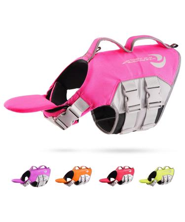 ThinkPet Dog Life Jacket Adjustable Life Jacket Reflective Lifesaver with Buoyancy Pink Pink XL - Buy Online on GoSupps.com