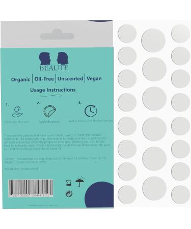 Beaut Pimple Patches 30+6 FREE Hydrocolloid Spot Treatment 2 SIZES | 9MM & 12MM Skincare For All Skin - Acne Stickers Blemish Translucent Circles For Body & Face Salicylic Acid & Tea Tree Oil - Buy Online on GoSupps.com