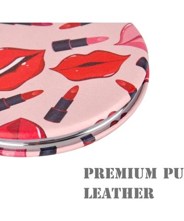 YTZJ Direct Premium Compact Vanity Mirror Gifts for Girls Women Beauty Stylish Travel Folding Makeup Mirrors for Wallet Purse Pocket Handbag Portable Double-Sided Magnifying Cosmetic Mirror Red - Buy Online on GoSupps.com