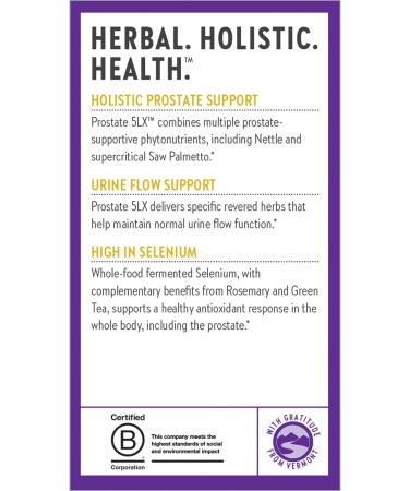New Chapter Prostate 5LX Supplement with Saw Palmetto & Selenium - 60 Vegetarian Capsules for Prostate Health - Buy Online on GoSupps.com
