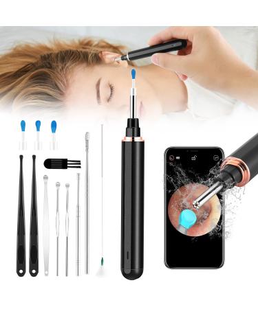 Ear Wax Removal Endoscope Earwax Remover Tool Ear Camera with 14pcs Ear Pick Tools 1080P HD Wireless Otoscope Ear Cleaner Silicone Ear Wax Cleaning Kit for iOS & Android Phones Tablets