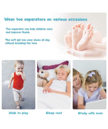ERSANLI Children's Gel Toe Separator & Bunion Corrector - White, 2 Pcs - Buy Online on GoSupps.com