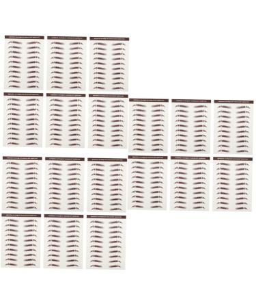 Beavorty 18 Pcs Eyebrow Stickers Makeup Tools Eyebrows Temporary Brow Tattoos Transfer Stickers Cosmetic Miss