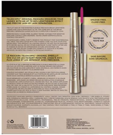 L Or al Paris Telescopic Mascara Blackest Black 3-pack - Buy Online on GoSupps.com