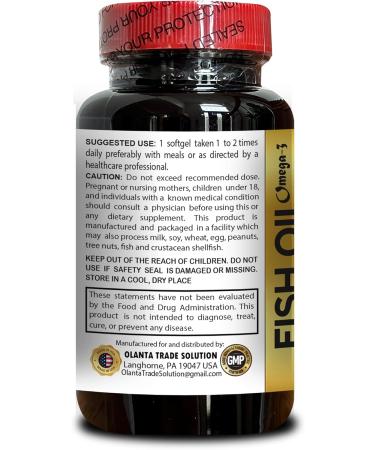 Wild Alaskan Salmon Oil Omega-3 - Fish Oil for Joint Support Omega 3 Fish Oil for Healthy Heart Support Fish Oil Concentrate Omega 3 Fish Oil Dietary Supplement - 1 Bottle 60 Capsules - Buy Online on GoSupps.com