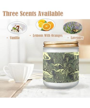 Buy Lavender Candles for Home | Aromatherapy Jar Candles Gift Set - Long Lasting 7 oz Scented Candles | Unique Dinosaur Design for Women s Birthday Gifts - Buy Online on GoSupps.com