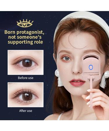 Rechargeable Heated Eyelash Curler - Wiasihsy Electric Curler with 2 Heating Modes for Quick Long-Lasting Curls - Pink - Buy Online on GoSupps.com