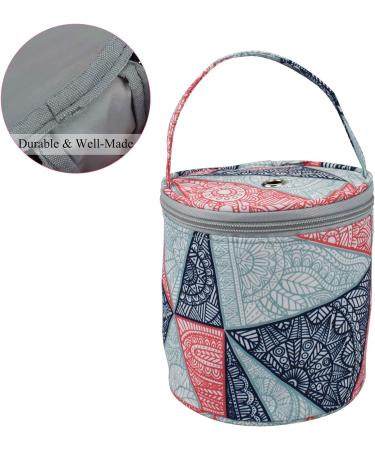 Coopay Small Yarn Storage Bag Mini Knitting Bag Yarns Drum Case for Carry Yarn Ball Crochet Kits Knitting Supplies and Sewing Accessories for Beginner Crocheter and Crafter Blue - Buy Online on GoSupps.com