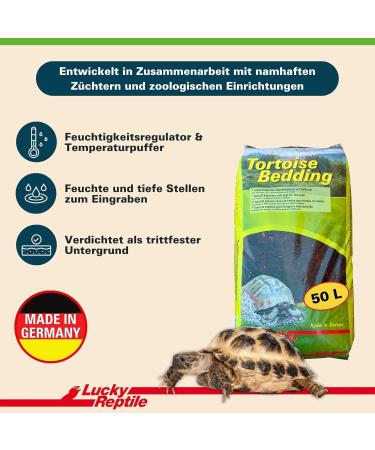 Buy Lucky Reptile Tortoise Bedding 50L - Premium Tortoise Soil for Healthy Habitat | International Shipping Available - Buy Online on GoSupps.com