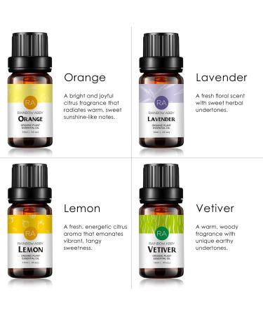 Essential Oils Set - Top 14 Aromatherapy Oils Gift Set-14 Pack 10ml (Lemon Eucalyptus Lavender Lemongrass Sweet Orange Peppermint Tea Tree Sandalwood and More) - Buy Online on GoSupps.com