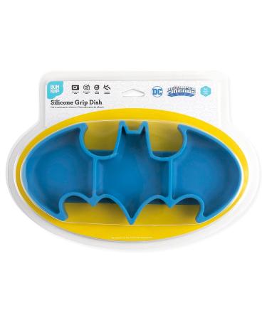 Bumkins Batman Silicone Suction Plate for Toddlers & Babies | Baby Led Weaning & Feeding Supplies | Platinum Silicone | Blue - Buy Online on GoSupps.com