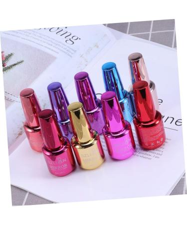 minkissy Mirror Shine Nail Polish Glitter Gel Polish Red Nail Polish Nail Art Regular Nail Polish Holographic Nail Polish Glossy Manicure Nail Lacquers Full Manicure Tools Metal Miss - Buy Online on GoSupps.com