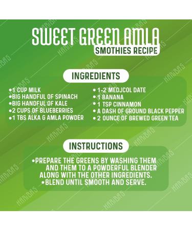 Haribas Superfoods Organic Amla Powder 100GM | 100% Natural Indian Gooseberry Powder for Skin Hair & Health - Buy Online on GoSupps.com