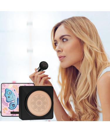 Luckxing Mushroomhead Air Cushion BB Cream | Moisturizing Foundation & Long-lasting Coverage | Natural Finish with Mushroom Sponge - Buy Online on GoSupps.com