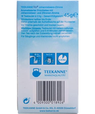  Teekanne Teekanne Frio Pack of 10 x 45 g Boxes - Buy Online on GoSupps.com