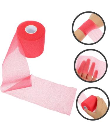 Buy Healeved Sports Skin Membrane Tape - 2 Rolls Self-Adhesive Pink Athletic Wrap for Hair & Skin Protection | Convenient Sponge Kit for Athletes - Buy Online on GoSupps.com
