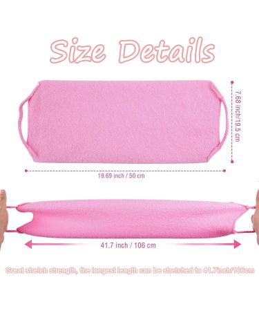 4 Pack Exfoliating Back Scrubber - Extended Length Nylon Bath Towel for Deep Cleaning and Massages - Buy Online on GoSupps.com