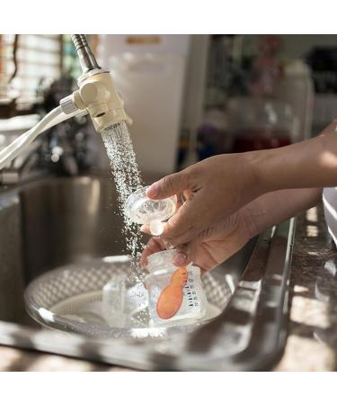Bottle Cleaning Sponge Beans-Shaped Bottle Cleaning Sponge 3 Bottle Reusable Sponge Kids Bottle Cleaning Set Bottle Scrubber Cleaner Kids Bottle Cleaning Beans with 2 Aluminum Ceramic Balls Orange - Buy Online on GoSupps.com
