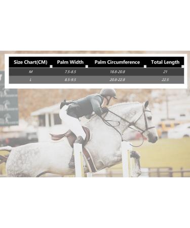 AICTIMO Professional Riding Gloves - Breathable & Comfortable Unisex - Black S/M - Ideal for Equestrian Use - Buy Online on GoSupps.com