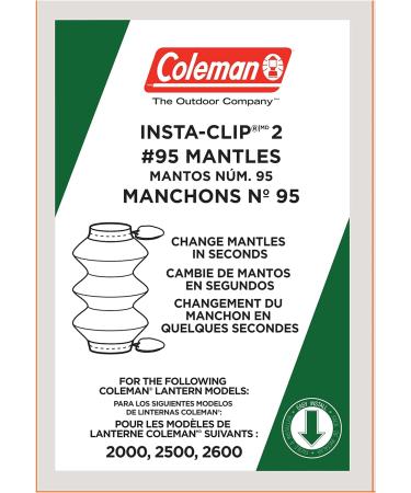 Coleman #95 Insta-Clip Mantle 2-pack (4 Total) - Accordion Shape, Easy Installation - Buy Online on GoSupps.com