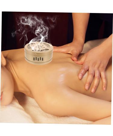 Beavorty Copper Moxa Burner - Smoke-Free Portable Moxibustion Box Adjustable Moxibustion Pot 2 STK 8x8cm for Massage - Golden - Buy Online on GoSupps.com