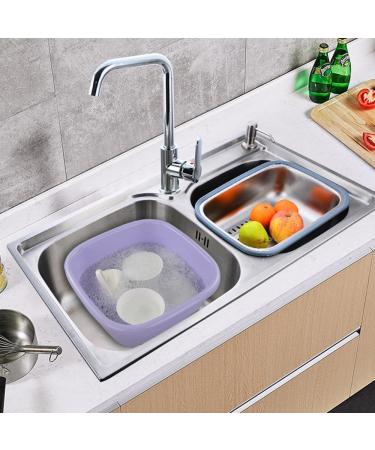 Jekiyo 16 Qt Purple Wash Basin 2-Pack Plastic Square Dish Tub - Buy Online on GoSupps.com