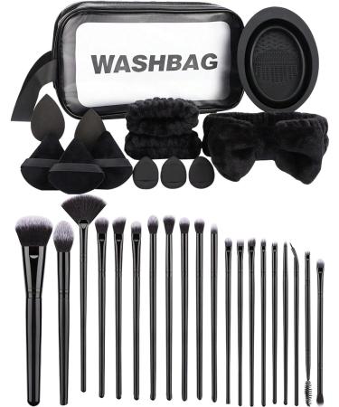 Makeup Tool Set | Makeup Tools Set | Multi-functional Set With Hair Tie And Powder Puff Soft Makeup Brushes Set With Organizer Bag For Beginners - Buy Online on GoSupps.com