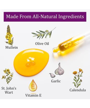 Organic Ear Oil for Infections - Natural Eardrops for Prevention & Relief - Made in USA - Buy Online on GoSupps.com