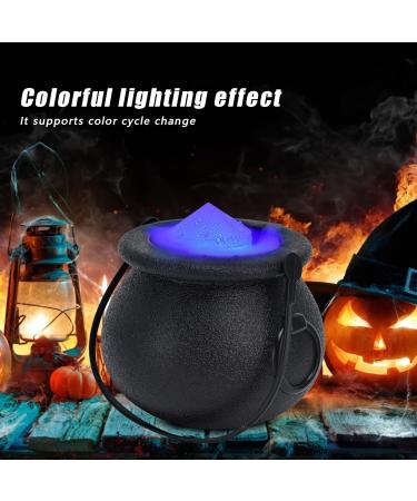 YEmirth Halloween Party Mist Maker Halloween Witch Cauldron Fog Maker with LED Lights Water Fountain Pond Fog Atomizer Water Fountain Fog Machine Halloween Indoor/Outdoor Decoration Lights(UK - Buy Online on GoSupps.com