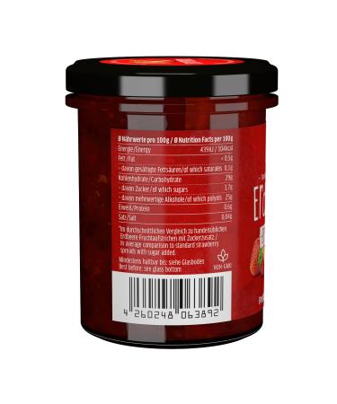 Xucker Strawberry Fruit Spread with Xylitol | Vegan & Low Sugar | 74% Fruit Content | 220g - Buy Internationally - Buy Online on GoSupps.com