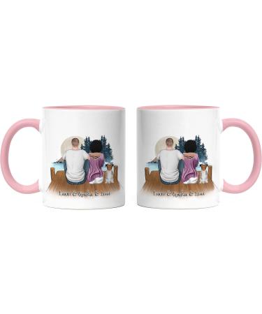 Personalized Kiddle Design Pink Dog Owner Cup | Perfect Gift for Dog Lover Couples Dog Moms & Dads - Buy Online on GoSupps.com