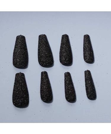 Yheakne Extra Long Ballerina Blue Press-On Nails - 24 Matte Dark Blue Acrylic Clip-On Finger Nails for Women & Girls - Buy Online on GoSupps.com