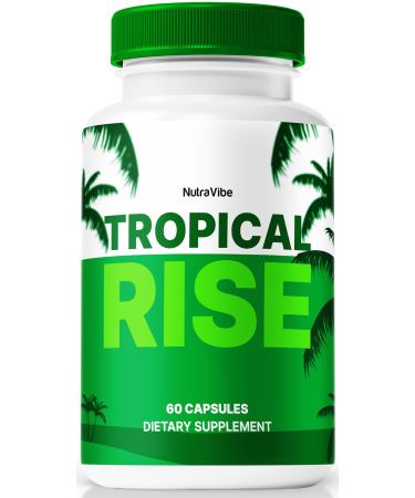 NutraVibe Tropical Rise Official Tropical Rise Capsules Tropical Rise for Men Pills to Support Overall Health Stamina & Well-Being Premium Tropical Rose Pastillas Review (60 Capsules)