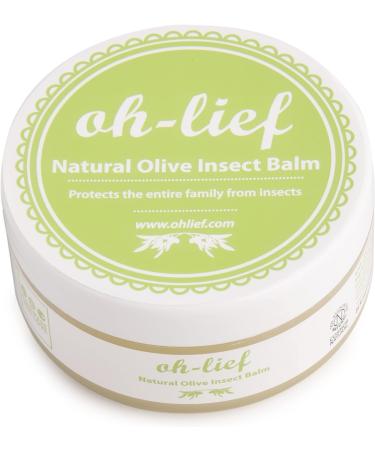 Oh-Lief Natural Olive Outdoor Balm Insect Repellent - DEET Free & Certified Organic - Safe for Sensitive Skin - 100ml - Buy Online on GoSupps.com