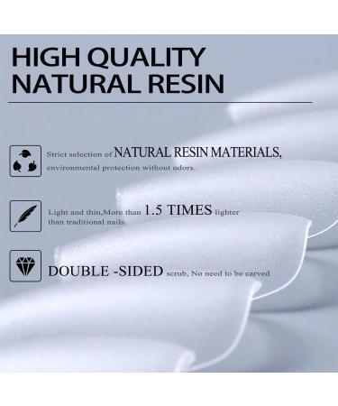 360PCS Clear Short Matte Coffin Nail Tips | Full Cover Double-Sided Frosted False Nails for Gel & Acrylic Extensions - 15 Sizes | No File Needed - 06-360pcs - Buy Online on GoSupps.com