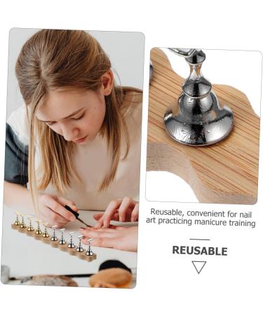 OATIPHO 1 Set Fake Nails Magnetic Nail Holder Nails Tips Display Stand Nail Stand for Press on Nails Nail Stands for Press on Nails Tips Practice Stand Acrylic Portable Nail Piece - Buy Online on GoSupps.com