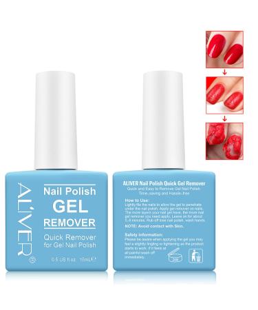Gel Polish Nail Remover Magic Quick and Efficient Removal Without Hurting the Nail Better Than Soaking Manicure Remove Gel Polish Gifts for Girls Women 2 Pack