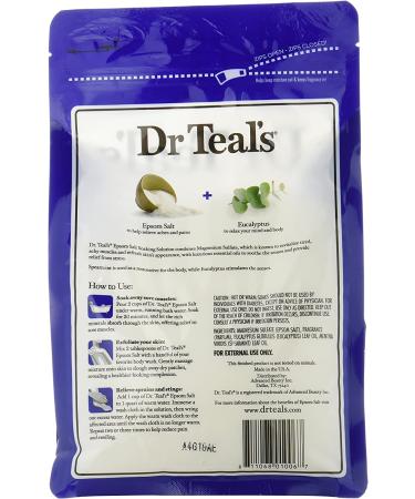Dr Teal's Eucalyptus Spearmint Epsom Salt Soaking Solution 48 Oz - Relaxing Bath Salts - Buy Online on GoSupps.com
